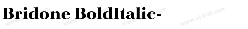 Bridone BoldItalic字体转换